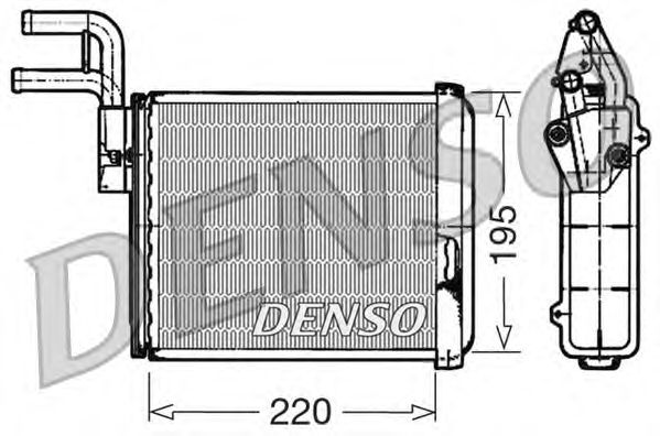 Радиатор отопителя DENSO DRR09032