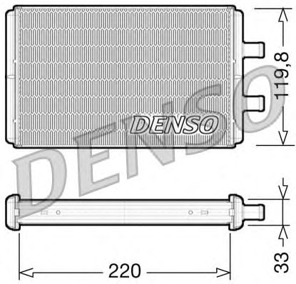 Радиатор отопителя DENSO DRR12007