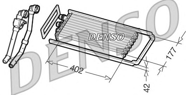 Радиатор отопителя DENSO DRR12101