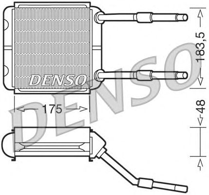 Радиатор отопителя DENSO DRR20001