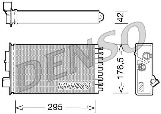 Радіатор опалення DENSO DRR12022