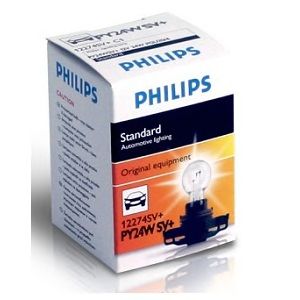 Лампа накаливания PHILIPS 12274SV+C1 (указатель поворота, сигнал торможения, освещение номерного знака, задняя противотуманная фара, фара заднего хода, внутреннее освещение, фонарь установленный в двери, освещение багажника, подкапотная лампа, стояночные