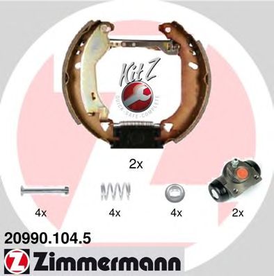 Тормозные колодки ZIMMERMANN 20990.104.5