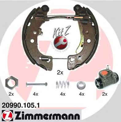 Тормозные колодки ZIMMERMANN 20990.105.1