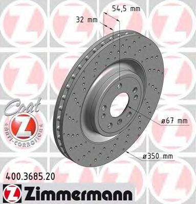 Тормозной диск ZIMMERMANN 400.3685.20