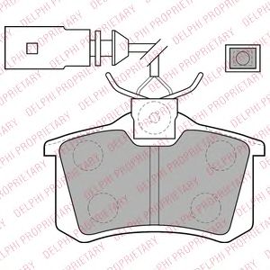Тормозные колодки DELPHI LP1556