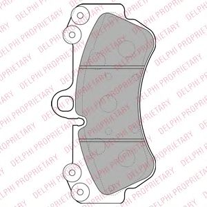 Тормозные колодки DELPHI LP2057