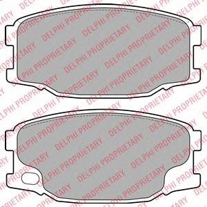 Тормозные колодки DELPHI LP2073