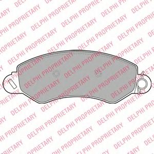 Тормозные колодки DELPHI LP2096