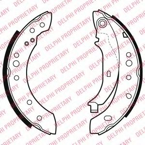 Тормозные колодки DELPHI LS2002