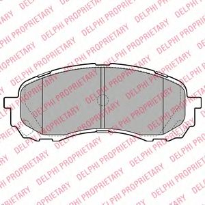 Тормозные колодки DELPHI LP2128
