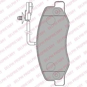Гальмівні колодки DELPHI LP2192