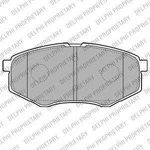 Тормозные колодки DELPHI LP2227