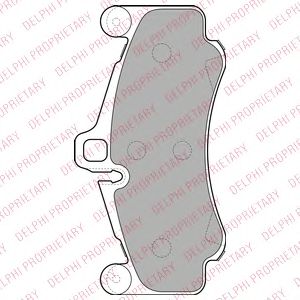 Тормозные колодки DELPHI LP2232