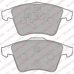 Тормозные колодки DELPHI LP2224