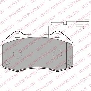 Тормозные колодки DELPHI LP2280