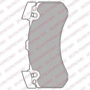 Тормозные колодки DELPHI LP2283