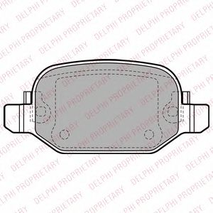 Тормозные колодки DELPHI LP2475