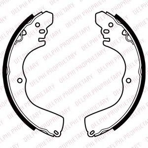 Тормозные колодки DELPHI LS2074