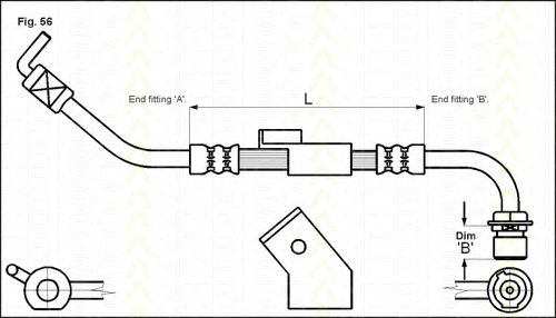Тормозной шланг TRISCAN 8150 16113