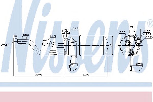 Осушитель кондиционера NISSENS 95449