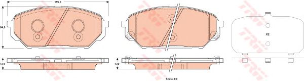 Тормозные колодки TRW GDB3527