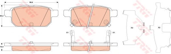 Тормозные колодки TRW GDB3529