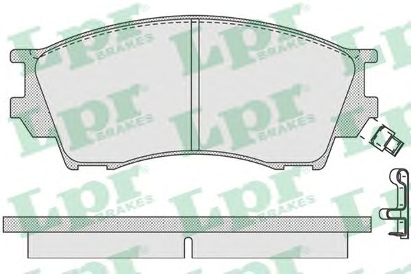 Тормозные колодки LPR 05P1019