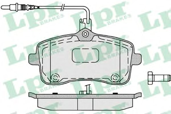 Тормозные колодки LPR 05P1196