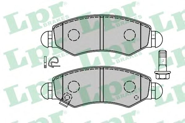 Тормозные колодки LPR 05P1280