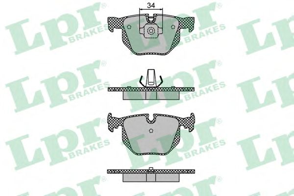 Тормозные колодки LPR 05P1477