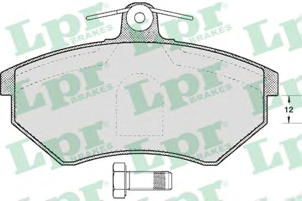 Тормозные колодки LPR 05P613