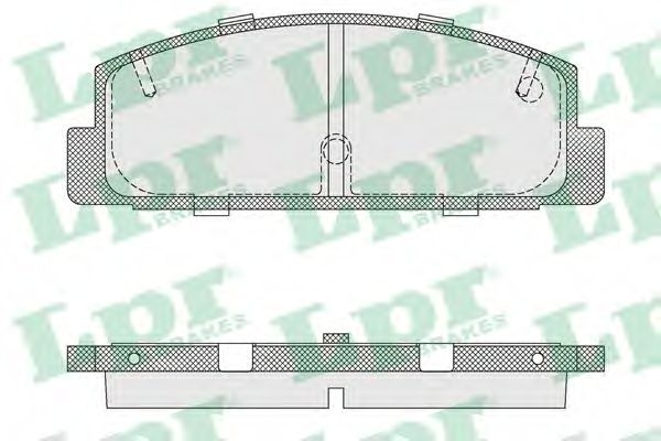 Тормозные колодки LPR 05P876