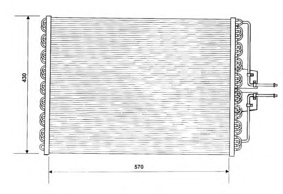 Радиатор кондиционера NRF 35162