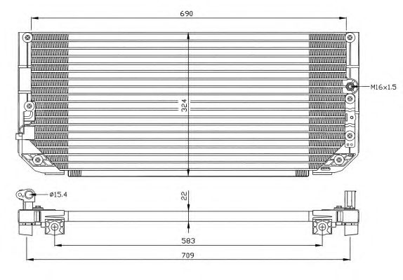 Радиатор кондиционера NRF 35282