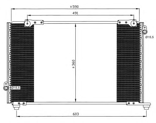Радиатор кондиционера NRF 35607