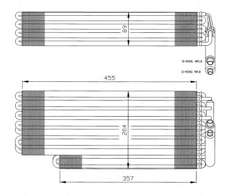 Испаритель кондиционера NRF 36078
