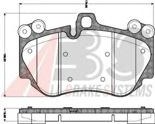 Тормозные колодки A.B.S. 37693