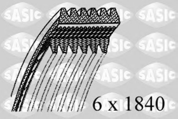 Поликлиновой ремень SASIC 1776102