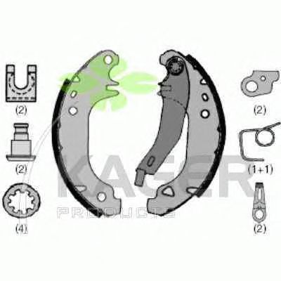 Тормозные колодки KAGER 34-0041