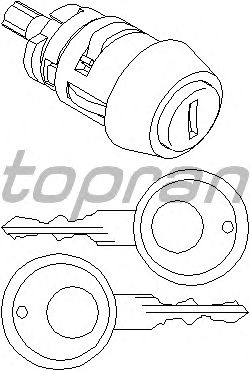 Личинка замка запалювання TOPRAN 102 926