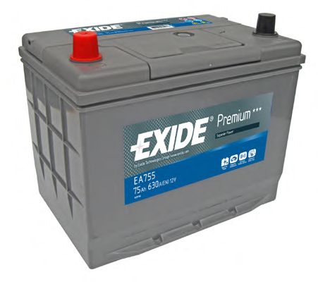 Стартерная аккумуляторная батарея EXIDE EA755 PREMIUM ***