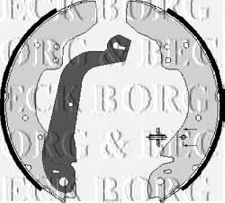 Тормозные колодки BORG & BECK BBS6037