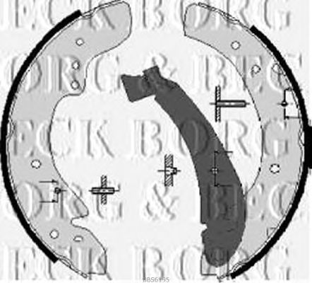 Тормозные колодки BORG & BECK BBS6195