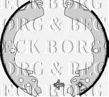 Тормозные колодки BORG & BECK BBS6204