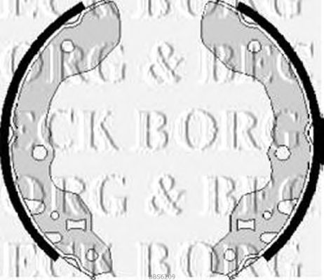 Гальмівні колодки BORG & BECK BBS6209