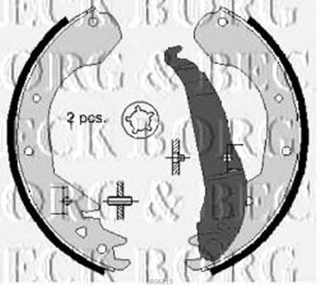 Тормозные колодки BORG & BECK BBS6215