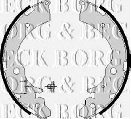 Тормозные колодки BORG & BECK BBS6218