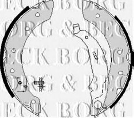 Тормозные колодки BORG & BECK BBS6233