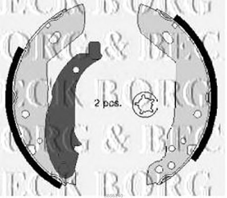 Тормозные колодки BORG & BECK BBS6240
